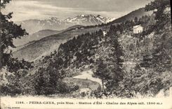 CPA Peira Cava Pres Nice Station d'Ete Chaine des Alpes 