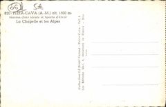 VINTAGE POSTCARD Peira Undermined the vault and the Alps