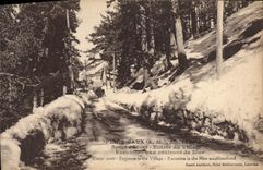 VINTAGE POSTCARD Peira Undermined Laces Road of Excursion around Nice