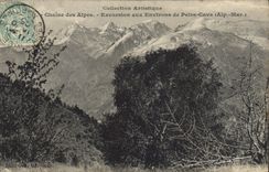 VINTAGE POSTCARD the Alpine range Excursion around Peira Undermined