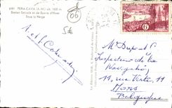 VINTAGE POSTCARD Peira Undermined Under the niege