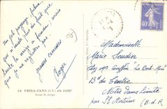 VINTAGE POSTCARD Peira Undermined Under Snow