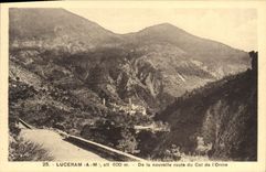 CPA Luceram De La Nouvelle Route du Col de L'Orme