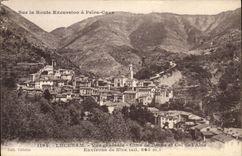 CPA Luceram Vue generale Cime de Braus et col de l'Able Environs de Nice