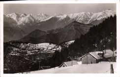 CPM Peira Cava Vue sur les Alpes