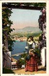 VINTAGE POSTCARD Nice Florist Nicoise Folklore