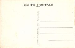 Folklore de Nicoise del florista de la POSTAL de la VENDIMIA Niza