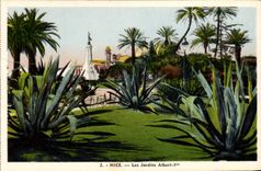 CPA Nice Les Jardins Albert 1er