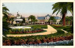 CPA Nice Les Jardins Albert 1er et le Casino