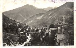 VINTAGE POSTCARD Holy Martin Vesubie Switzerland nicoise