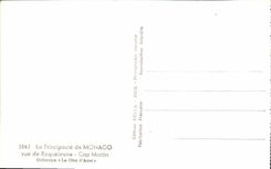 CPA La principaute de Monaco vue de Roqeubrune Cap Martin