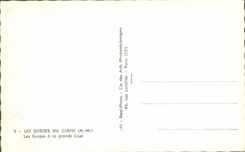 CPA Les Gorges Du Cians Les gorges a la grande clue