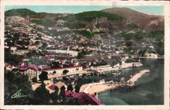 VINTAGE POSTCARD Villefranche On Sea the Wet dock View
