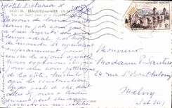 VINTAGE POSTCARD Beaulieu On Sea Seen on Saint Jean and the Cape Ferrat