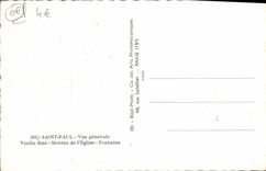 CPM Saint Paul Vue Generale Vieille Rue Montee de L'Eglise Fontaine
