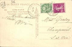 CPA Saint Paul Vue Generale a Travers les Cypres