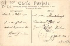 VINTAGE POSTCARD Seen On Monaco the Bay of Roquebrune Taken of the Cape Martin