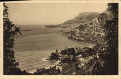 CPA Monaco Le Cap d'Ail Vue generale
