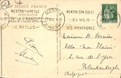 CPA Menton Cap Martin Matinee de printemps au Cap Martin