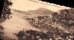 VINTAGE POSTCARD Roquebrune Seen Towards Monaco and Monte Carlo