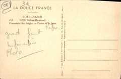 CPA Nice Promenade des Anglais et casino de la jetee
