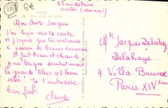 Lugar visto de la POSTAL de la VENDIMIA Niza de Bellet