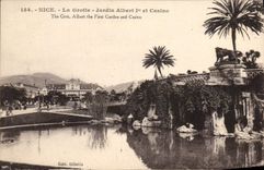 CPA Nice La Grotte Jardin Albert 1er et Casino 