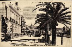 CPA Nice La Promenade des Anglais et le Palais de la Mediterranee