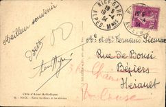 La POSTAL de la VENDIMIA Niza incorpora las flores y el folklore de los Aceituna-árboles