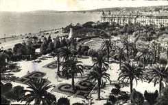 VINTAGE POSTCARD Nice the Gardens Albert 1st and the Open-air theater