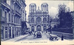 CPA Nice Eglise et Avenue Notre Dame