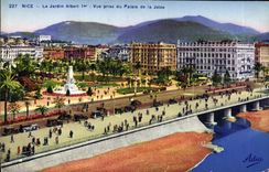 CPA Nice Le Jardin Albert 1er Vue Prise du Palais de La Jetee