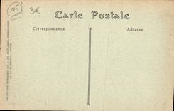 Cornisa de la POSTAL de la VENDIMIA de la playa de Esterel de Figueirette y del punto de Esquillon