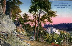 VINTAGE POSTCARD Peira Undermined Way of Pierre Plate and the hotels