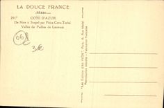 CPA De Nice a Sospel Par Peira Cava Turini Vallee du paillon de Luceram