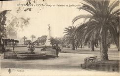 CPA Nice Groupe de Palmiers au Jardin Public