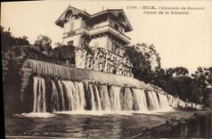 CPA Nice Cascade de Gairaut Canal de la Vesubie