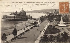 CPA Nice La Promenade des Anglais et le Palais de la Jetee