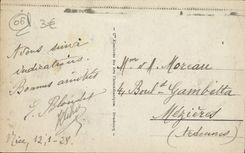 POSTAL de la VENDIMIA Niza la caminata del inglés y del paladar del embarcadero