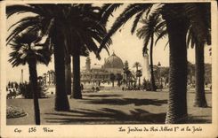 CPA Nice Les Jardins du Roi Albert 1er et la jetee