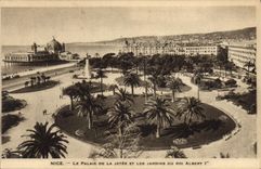 CPA Nice Le Palais De la Jetee Et Les Jardins Du Roi Albert 1er