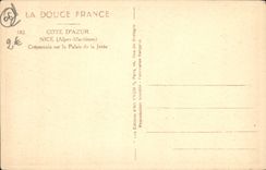 VINTAGE POSTCARD Nice Twilight on the Palate of the Pier