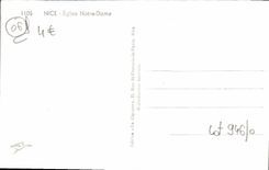 VINTAGE POSTCARD Nice Notre Dame Church