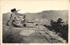 VINTAGE POSTCARD Peira Undermined Table of orientation