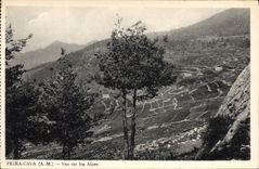 CPA Peira Cava Vue Sur Les Alpes