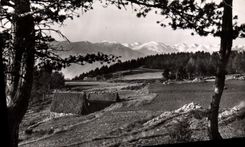 CPA Peira Cava Vue sur les Alpes