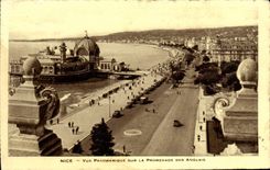 CPA Nice Vue Panoramique Sur La Promenade Des Anglais