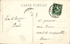 Niza africana de la POSTAL de la VENDIMIA vista del castillo de Vegetaion