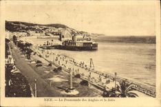 POSTAL de la VENDIMIA Niza la caminata del inglés y del embarcadero