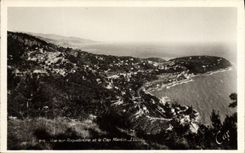 CPA Vue sur Roquebrune et le Cap Martin